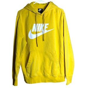 Nike Sportswear Club Sweatshirt Crew Pullover Hoodie Gold Athletic Unisex Mens M